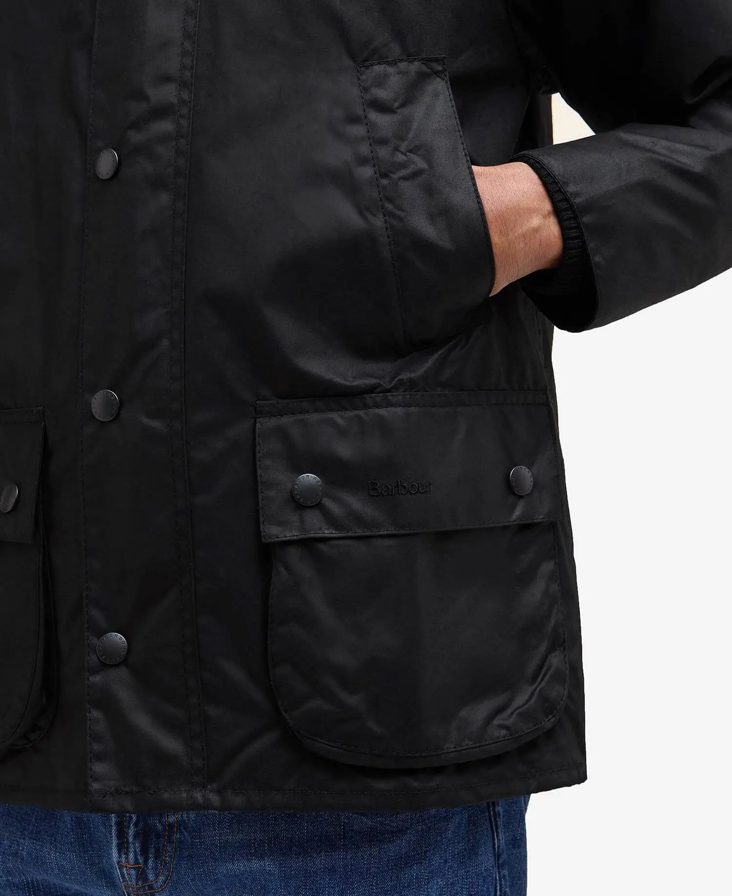 Barbour Bedale® Waxed Jacket Classic Black (8)
