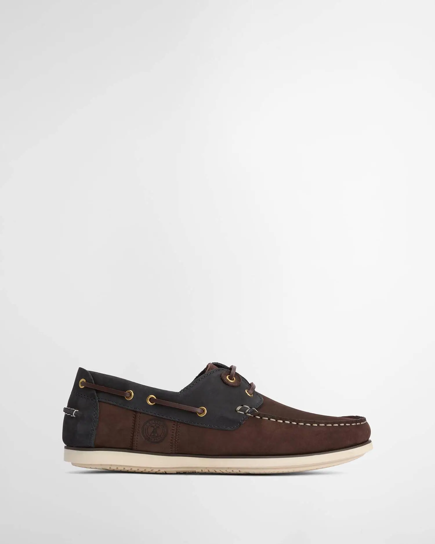  Barbour Scarpe Da Barca Wake BrownNavy (1)